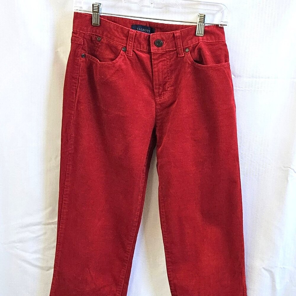Talbot's red corduory pants